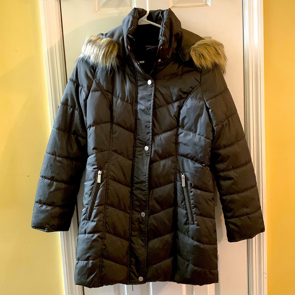 Women's Kenneth Cole hooded Puffer jacket.  Barely worn